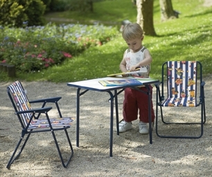 Kinder-Camping-Tisch,60x40 cm, blau