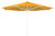 Großschirm Ibiza 300 cm D. rund, ohne Volant, Farbe: goldgelb