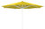 Großschirm Ibiza 400 cm D. rund, ohne Volant, Farbe: gelb
