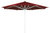 Großschirm Ibiza 400 cm D. rund, ohne Volant, Farbe: dunkelrot